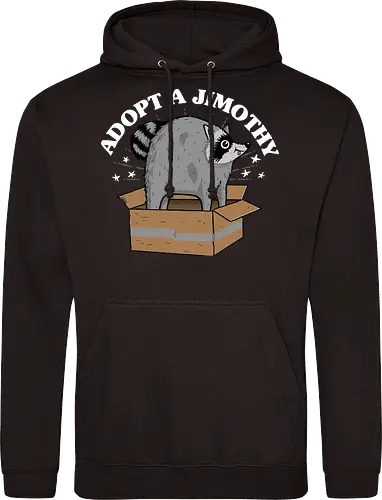 Adopt a Jimothy - Jimothy, raccoon, racoon, cute, seattle, Adopt a Jimothy, jimothy the raccoon - Standard Hoodie