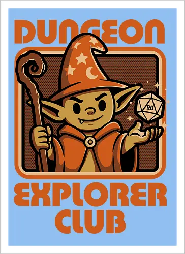 RPG Mage Goblin - Rpg, Role-play, Role-playing, Roleplay Game, Role-playing Game, Roleplaying Game, Critical Hit, Critical, Critical Fail, Critical Success, Dungeon Master, Dungeon, Nerd, Geek, Adventure, Fantasy, Magic, Ritual, Magical, Wizard, Sorcery, Sorcerer, D20, Fireball, Tabletop Game, Tabletop, Tabletop Gaming, Tabletop Rpg, Game Master, Exploration, Explorer, Club, Goblins, Goblin, Magical Creatures, Magical Creature, Creature, Creatures - Artprint