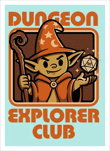 RPG Mage Goblin - Rpg, Role-play, Role-playing, Roleplay Game, Role-playing Game, Roleplaying Game, Critical Hit, Critical, Critical Fail, Critical Success, Dungeon Master, Dungeon, Nerd, Geek, Adventure, Fantasy, Magic, Ritual, Magical, Wizard, Sorcery, Sorcerer, D20, Fireball, Tabletop Game, Tabletop, Tabletop Gaming, Tabletop Rpg, Game Master, Exploration, Explorer, Club, Goblins, Goblin, Magical Creatures, Magical Creature, Creature, Creatures - Artprint