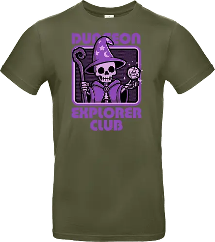 RPG Mage Skull - Rpg, Role-play, Role-playing, Roleplay Game, Role-playing Game, Roleplaying Game, Critical Hit, Critical, Critical Fail, Critical Success, Dungeon Master, Dungeon, Nerd, Geek, Adventure, Fantasy, Magic, Ritual, Magical, Wizard, Sorcery, Sorcerer, D20, Fireball, Tabletop Game, Tabletop, Tabletop Gaming, Tabletop Rpg, Game Master, Exploration, Explorer, Club, Skull, Skeleton, Bones, Bone, Undead - Standard T-Shirt