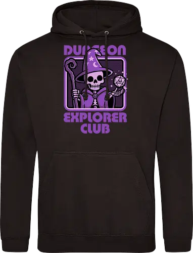 RPG Mage Skull - Rpg, Role-play, Role-playing, Roleplay Game, Role-playing Game, Roleplaying Game, Critical Hit, Critical, Critical Fail, Critical Success, Dungeon Master, Dungeon, Nerd, Geek, Adventure, Fantasy, Magic, Ritual, Magical, Wizard, Sorcery, Sorcerer, D20, Fireball, Tabletop Game, Tabletop, Tabletop Gaming, Tabletop Rpg, Game Master, Exploration, Explorer, Club, Skull, Skeleton, Bones, Bone, Undead - Standard Hoodie