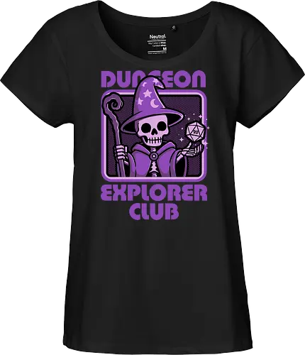 RPG Mage Skull - Rpg, Role-play, Role-playing, Roleplay Game, Role-playing Game, Roleplaying Game, Critical Hit, Critical, Critical Fail, Critical Success, Dungeon Master, Dungeon, Nerd, Geek, Adventure, Fantasy, Magic, Ritual, Magical, Wizard, Sorcery, Sorcerer, D20, Fireball, Tabletop Game, Tabletop, Tabletop Gaming, Tabletop Rpg, Game Master, Exploration, Explorer, Club, Skull, Skeleton, Bones, Bone, Undead - Fairtrade Girl Shirt