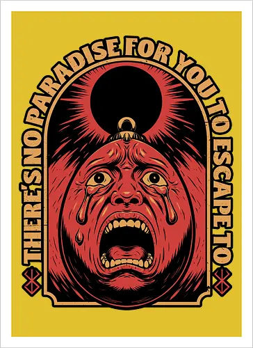 Screaming Egg Eclipse Anime - Berserk, Screaming, Scream, Egg, Solar Eclipse, Eclipse, Anime, Manga, Anime Aesthetic, Manga Art, Manga Anime, Anime And Manga, Adult Animation, Animation, Classic Animation, Vintage Animations, Tv Show, Dark Fantasy, Fantasy, Adventure, Cosmic Horror, Cosmic, Ancient Gods, Ancient, Medieval, Horror Stories, Horror, Creepy, Scary, Demon, Paradise, Griffith, Beherit, Guts, Otaku - Artprint