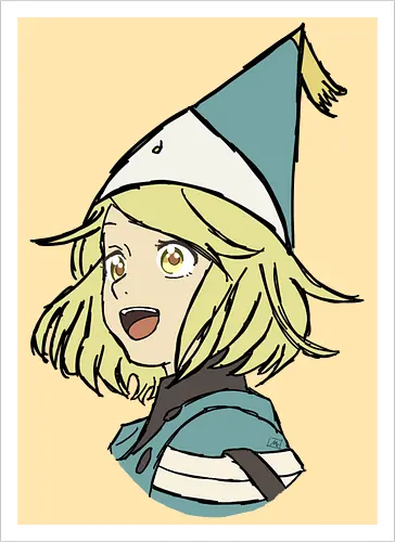 Coco- Witch Hat Atelier fanart - Witch Hat Atelier, Witch Hat Atelier art, Witch Hat Atelier characters, Witch Hat Atelier anime, Witch Hat Atelier coco, Witch Hat Atelier Qifrey, anime fanart, anime characters, anime merch, anime universe, anime art - Artprint