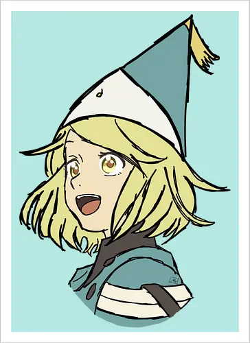 Coco- Witch Hat Atelier fanart - Witch Hat Atelier, Witch Hat Atelier art, Witch Hat Atelier characters, Witch Hat Atelier anime, Witch Hat Atelier coco, Witch Hat Atelier Qifrey, anime fanart, anime characters, anime merch, anime universe, anime art - Artprint