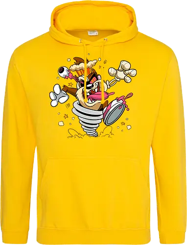 Freaky Wirbelwind Teufel - freaky Wirbelwind Teufel Art, Cartoon Horror Underground, wilder brauner Teufel dunkles Shirt, Horror Cartoon Wirbelwind, Taz, Taz freaky, cartoon horror, Teufel Auge hervorquellend Art, dunkles wildes Pop Art, alternativer freaky Teufel, verrückte Cartoon Mode, chaotischer Teufel Explosion Art, Underground dunkles Geek, Horror Nostalgie 90er Cartoon, Punk Teufel Cartoon, alternative Cartoon Shirt, dunkle Retro Teufel Art, chaotischer Cartoon Wirbelwind - Standard Hoodie