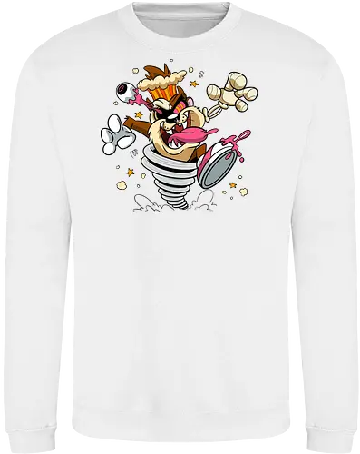 Freaky Wirbelwind Teufel - freaky Wirbelwind Teufel Art, Cartoon Horror Underground, wilder brauner Teufel dunkles Shirt, Horror Cartoon Wirbelwind, Taz, Taz freaky, cartoon horror, Teufel Auge hervorquellend Art, dunkles wildes Pop Art, alternativer freaky Teufel, verrückte Cartoon Mode, chaotischer Teufel Explosion Art, Underground dunkles Geek, Horror Nostalgie 90er Cartoon, Punk Teufel Cartoon, alternative Cartoon Shirt, dunkle Retro Teufel Art, chaotischer Cartoon Wirbelwind - Sweatshirt