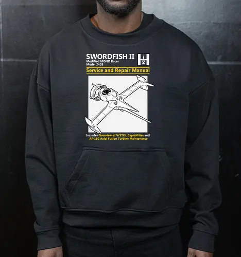 Modifizierter MONO Racer Weltraumjäger Technisches Servicehandbuch - Weltraumjäger technisches Handbuch, modifizierter MONO Racer, Haynes Parodie Anime Kunst, Vintage Raumschiff Design, Geek Weltraumjäger Druck, Anime technisches Handbuch Kunst, Weltraumjäger Shirt, axiale Fusionsturbine Design, Anime technisches Schiff Druck, Haynes Parodie Kunst, Anime Nerd Shirt, exklusives Weltraumjäger Design, Sci-Fi Schiff Druck, Premium Anime technische Kunst, Space Western Shirt - Cropped Sweatshirt