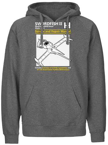 Modifizierter MONO Racer Weltraumjäger Technisches Servicehandbuch - Weltraumjäger technisches Handbuch, modifizierter MONO Racer, Haynes Parodie Anime Kunst, Vintage Raumschiff Design, Geek Weltraumjäger Druck, Anime technisches Handbuch Kunst, Weltraumjäger Shirt, axiale Fusionsturbine Design, Anime technisches Schiff Druck, Haynes Parodie Kunst, Anime Nerd Shirt, exklusives Weltraumjäger Design, Sci-Fi Schiff Druck, Premium Anime technische Kunst, Space Western Shirt - Fairtrade Hoodie