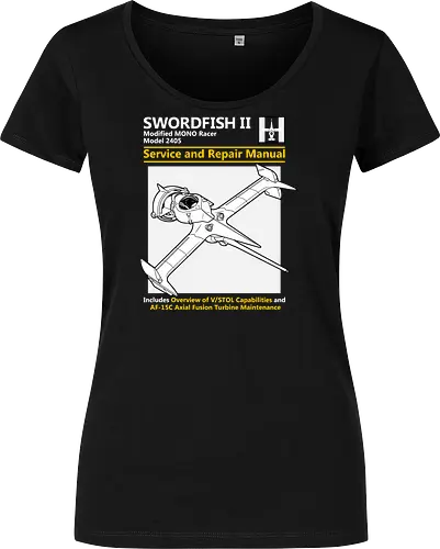 Modifizierter MONO Racer Weltraumjäger Technisches Servicehandbuch - Weltraumjäger technisches Handbuch, modifizierter MONO Racer, Haynes Parodie Anime Kunst, Vintage Raumschiff Design, Geek Weltraumjäger Druck, Anime technisches Handbuch Kunst, Weltraumjäger Shirt, axiale Fusionsturbine Design, Anime technisches Schiff Druck, Haynes Parodie Kunst, Anime Nerd Shirt, exklusives Weltraumjäger Design, Sci-Fi Schiff Druck, Premium Anime technische Kunst, Space Western Shirt - Women T-Shirt