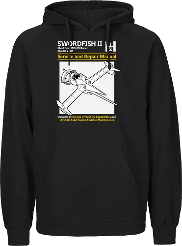 Modifizierter MONO Racer Weltraumjäger Technisches Servicehandbuch - Weltraumjäger technisches Handbuch, modifizierter MONO Racer, Haynes Parodie Anime Kunst, Vintage Raumschiff Design, Geek Weltraumjäger Druck, Anime technisches Handbuch Kunst, Weltraumjäger Shirt, axiale Fusionsturbine Design, Anime technisches Schiff Druck, Haynes Parodie Kunst, Anime Nerd Shirt, exklusives Weltraumjäger Design, Sci-Fi Schiff Druck, Premium Anime technische Kunst, Space Western Shirt - Fairtrade Hoodie