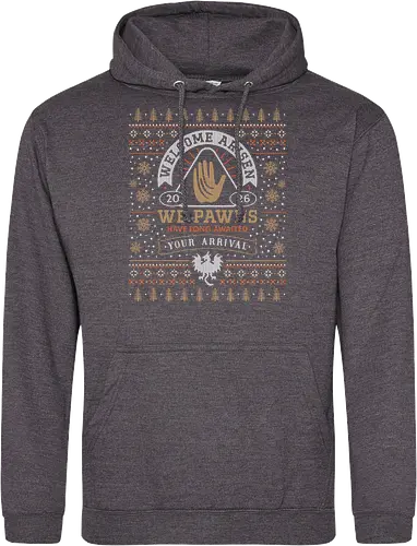 Welcome Arisen Ugly Sweater - dark arisen, dragon, dogma, dragons dogma 2, dragons dogma ii, gransys, rpg, jrpg, fantasy, bitterblack isle, gran soren, riftstone, pawns, video games, gaming, gamer, ugly christmas sweater, ugly sweater, xmas, christmas - Standard Hoodie