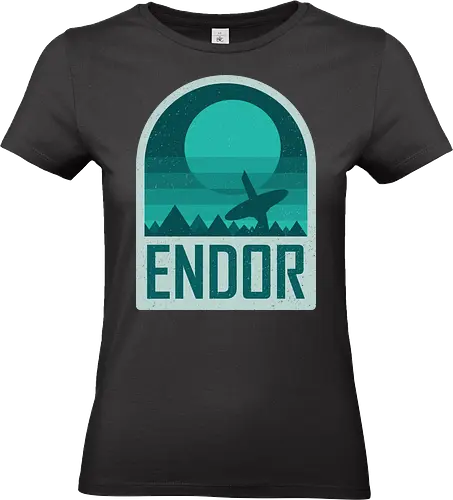 Endor - Geometric and minimalist series  - Space Opera, 80s, badge, endor, film, galaxy, geometric, landscape, minimalist, outer space, retro, science fiction, space, movie, scifi - Standard T-Shirt (Women)