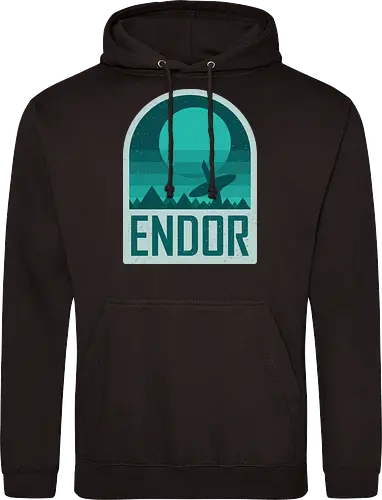 Endor - Geometric and minimalist series  - Space Opera, 80s, badge, endor, film, galaxy, geometric, landscape, minimalist, outer space, retro, science fiction, space, movie, scifi - Standard Hoodie