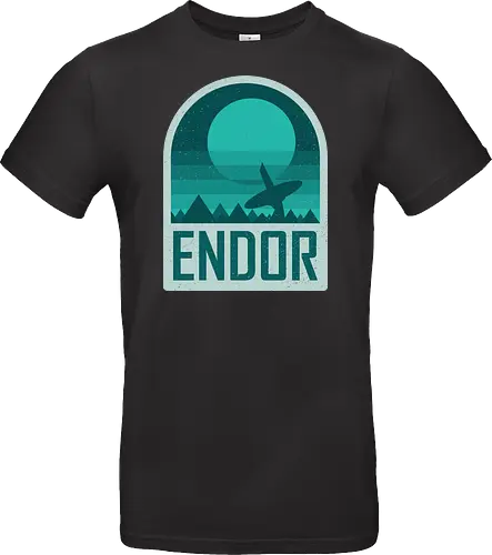 Endor - Geometric and minimalist series  - Space Opera, 80s, badge, endor, film, galaxy, geometric, landscape, minimalist, outer space, retro, science fiction, space, movie, scifi - Standard T-Shirt