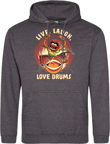 Love Drums - puppet, Animal, Mayhem, Drums - Standard Hoodie