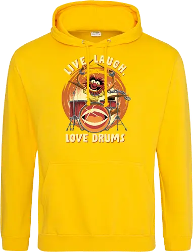 Love Drums - puppet, Animal, Mayhem, Drums - Standard Hoodie