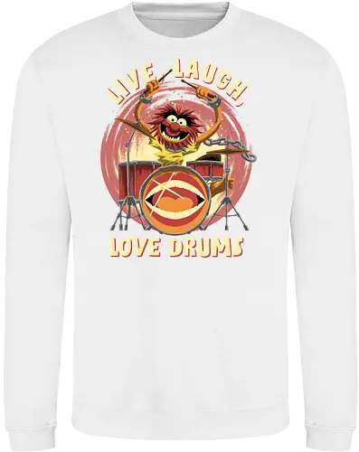 Love Drums - puppet, Animal, Mayhem, Drums - Sweatshirt