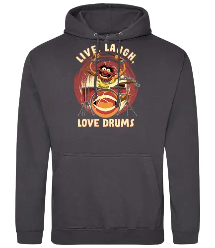 Love Drums - puppet, Animal, Mayhem, Drums - Standard Hoodie