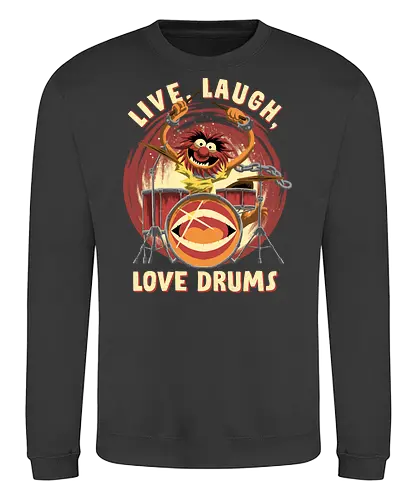 Love Drums - puppet, Animal, Mayhem, Drums - Sweatshirt