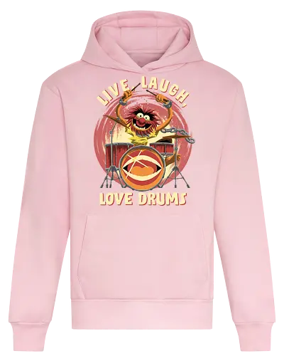 Love Drums - puppet, Animal, Mayhem, Drums - Heavyweight Hoodie
