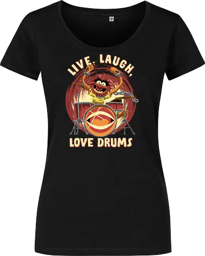 Love Drums - puppet, Animal, Mayhem, Drums - Women T-Shirt