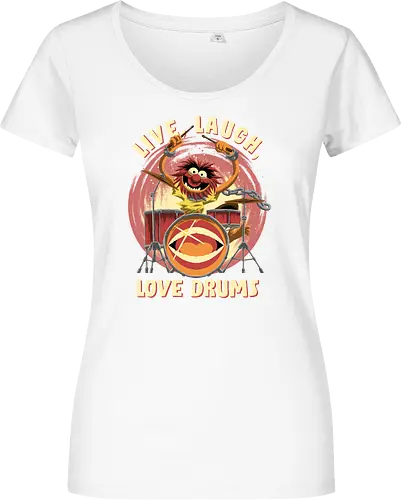 Love Drums - puppet, Animal, Mayhem, Drums - Women T-Shirt
