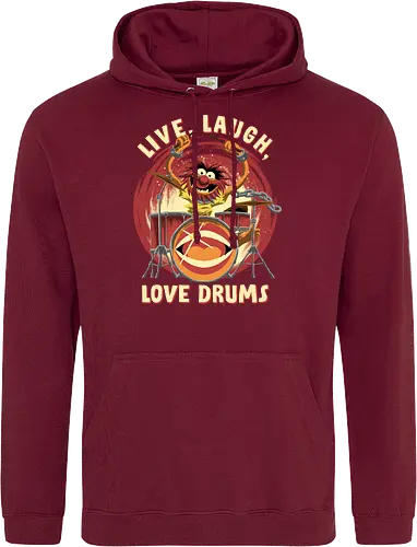 Love Drums - puppet, Animal, Mayhem, Drums - Standard Hoodie