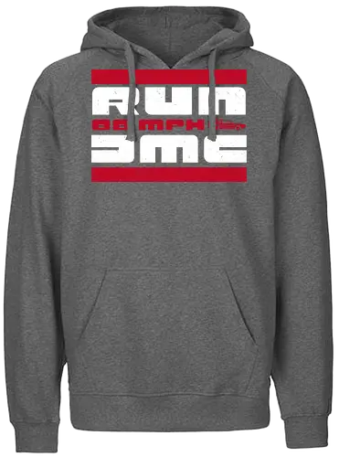 Run 88mph - RUN DMC, Future, Delorean - Fairtrade Hoodie