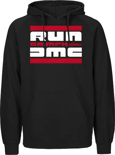Run 88mph - RUN DMC, Future, Delorean - Fairtrade Hoodie