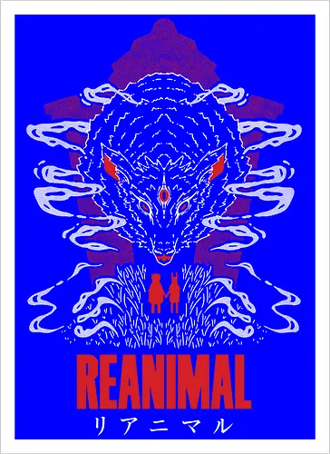 ANIMAL - SPOOKY, GAMER, GEEK, TARSIER, VIDEO GAME, TERROR, HORROR, LAMB, SHEEP, ANIMAL - Artprint
