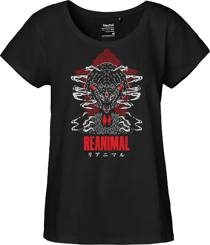 ANIMAL - SPOOKY, GAMER, GEEK, TARSIER, VIDEO GAME, TERROR, HORROR, LAMB, SHEEP, ANIMAL - Fairtrade Girl Shirt