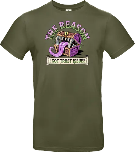 The reason I got trust issues - dnd mimic, trust issues, ttrpg gift, dungeon master, critical role, dnd monster, goblin dice, critical hit - Standard T-Shirt