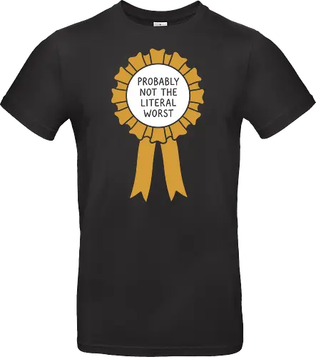 The Gold Standard: Blank Award Ribbon - blank award ribbon shirt, gold rosette graphic tee, minimalist winner apparel, funny participation award clothing, ironic graphic streetwear, subtle aesthetic tee, simple gold ribbon design, everyday champion merch, blank canvas graphic shirt, self love aesthetic fashion - Standard T-Shirt