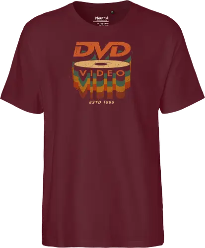 DVD Video 95 - Physical media, real media, dvd, cd, blu ray, digital code, real games, own game, own the game, 90s, 1995, gaming, gamergate - Fairtrade T-Shirt