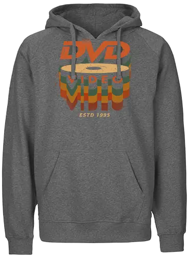 DVD Video 95 - Physical media, real media, dvd, cd, blu ray, digital code, real games, own game, own the game, 90s, 1995, gaming, gamergate - Fairtrade Hoodie