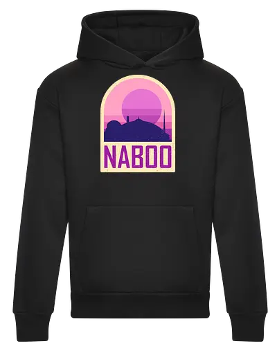 Naboo - Geometric and minimalist series - Space Opera, 80s, badge, film, galaxy, geometric, landscape, minimalist, naboo, outer space, retro, science fiction, space, movie, scifi - Heavyweight Hoodie