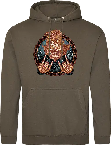 Rider from Hell - Comic, comics, comic book, antihero, movie, film, character, motorcyclist, Paranormal - Standard Hoodie