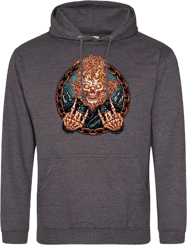 Rider from Hell - Comic, comics, comic book, antihero, movie, film, character, motorcyclist, Paranormal - Standard Hoodie