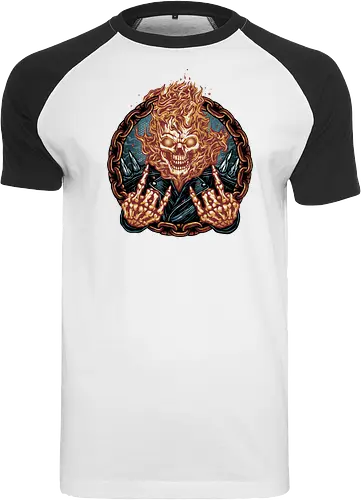 Rider from Hell - Comic, comics, comic book, antihero, movie, film, character, motorcyclist, Paranormal - Raglan T-Shirt