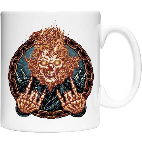 Rider from Hell - Comic, comics, comic book, antihero, movie, film, character, motorcyclist, Paranormal - Cup