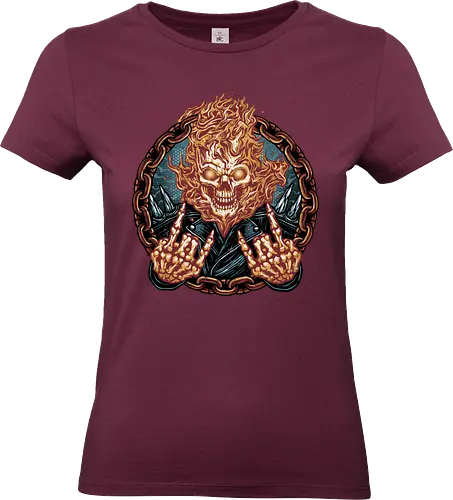 Rider from Hell - Comic, comics, comic book, antihero, movie, film, character, motorcyclist, Paranormal - Standard T-Shirt (Women)