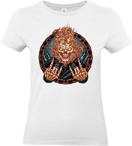 Rider from Hell - Comic, comics, comic book, antihero, movie, film, character, motorcyclist, Paranormal - Standard T-Shirt (Women)