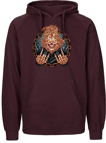 Rider from Hell - Comic, comics, comic book, antihero, movie, film, character, motorcyclist, Paranormal - Fairtrade Hoodie