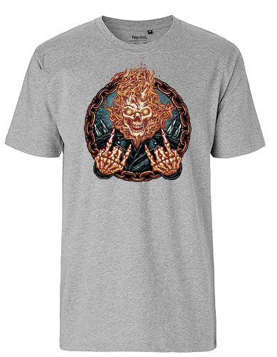 Rider from Hell - Comic, comics, comic book, antihero, movie, film, character, motorcyclist, Paranormal - Fairtrade T-Shirt