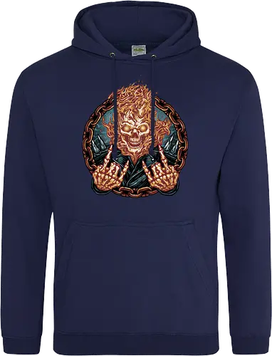 Rider from Hell - Comic, comics, comic book, antihero, movie, film, character, motorcyclist, Paranormal - Standard Hoodie