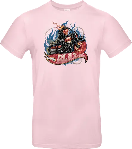 Blazing Skull - Comic, comics, comic book, antihero, movie, film, character, motorcyclist, Paranormal - Standard T-Shirt