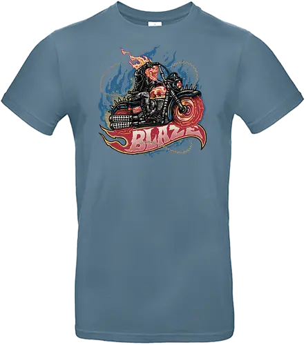 Blazing Skull - Comic, comics, comic book, antihero, movie, film, character, motorcyclist, Paranormal - Standard T-Shirt