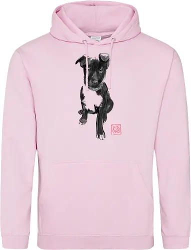black doggie - dog, sumie, japan - Standard Hoodie