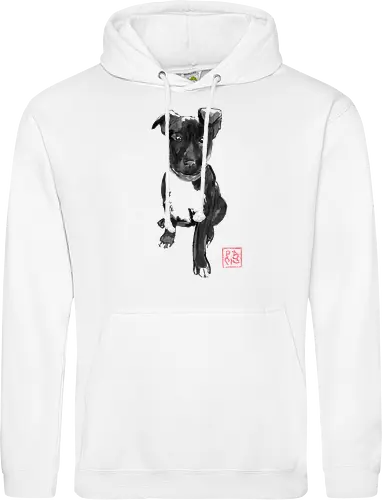 black doggie - dog, sumie, japan - Standard Hoodie